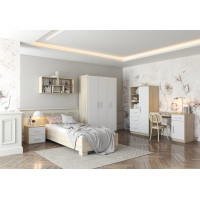 Šatní skříň SCOUT 120 - dub sonoma/bílá (více variant)