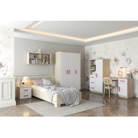 Regál SCOUT - dub sonoma/bílý (více variant)