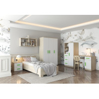 Šatní skříň SCOUT 120 - dub sonoma/bílá (více variant)