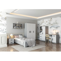 Regál SMYK - šedý/bílý (více variant)