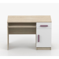 Psací stůl SCOUT - dub sonoma/bílý (více variant)