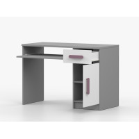 Psací stůl SCOUT - šedý/bílý (více variant)