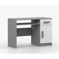 Psací stůl SCOUT - šedý/bílý (více variant)