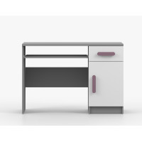 Psací stůl SCOUT - šedý/bílý (více variant)