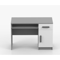 Psací stůl SCOUT - šedý/bílý (více variant)