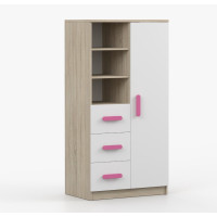 Regál SCOUT - dub sonoma/bílý (více variant)