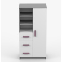 Regál SMYK - šedý/bílý (více variant)