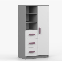 Regál SMYK - šedý/bílý (více variant)