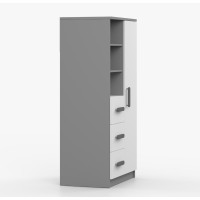 Regál SMYK - šedý/bílý (více variant)