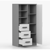 Regál SMYK - šedý/bílý (více variant)