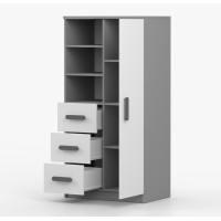 Regál SMYK - šedý/bílý (více variant)