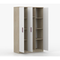 Šatní skříň SCOUT 120 - dub sonoma/bílá (více variant)