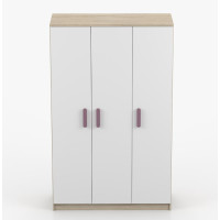 Šatní skříň SCOUT 120 - dub sonoma/bílá (více variant)