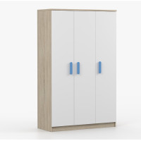 Šatní skříň SCOUT 120 - dub sonoma/bílá (více variant)