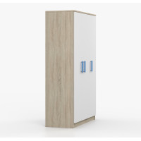Šatní skříň SCOUT 120 - dub sonoma/bílá (více variant)
