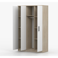 Šatní skříň SCOUT 120 - dub sonoma/bílá (více variant)