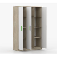 Šatní skříň SCOUT 120 - dub sonoma/bílá (více variant)