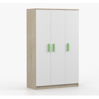 Šatní skříň SCOUT 120 - dub sonoma/bílá (více variant)