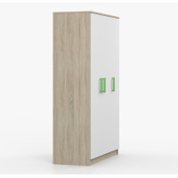 Šatní skříň SCOUT 120 - dub sonoma/bílá (více variant)