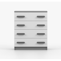 Komoda SCOUT - šedá/bílá (více variant)