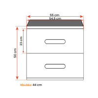Noční stolek SCOUT - dub sonoma/bílý (více variant)