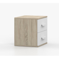 Noční stolek SCOUT - dub sonoma/bílý (více variant)