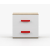 Noční stolek SCOUT - dub sonoma/bílý (více variant)