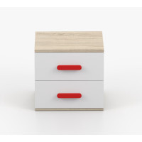Noční stolek SCOUT - dub sonoma/bílý (více variant)