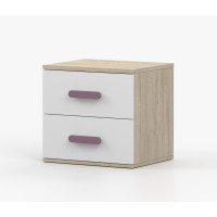 Noční stolek SCOUT - dub sonoma/bílý (více variant)