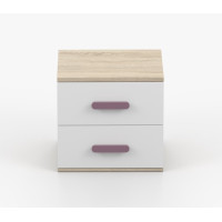 Noční stolek SCOUT - dub sonoma/bílý (více variant)