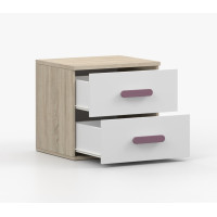 Noční stolek SCOUT - dub sonoma/bílý (více variant)