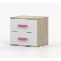 Noční stolek SCOUT - dub sonoma/bílý (více variant)