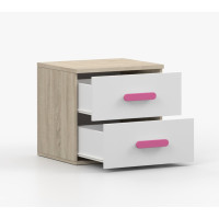 Noční stolek SCOUT - dub sonoma/bílý (více variant)