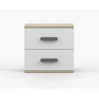 Noční stolek SCOUT - dub sonoma/bílý (více variant)