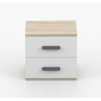 Noční stolek SCOUT - dub sonoma/bílý (více variant)