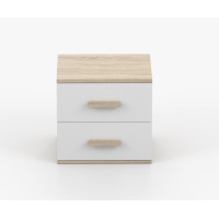 Noční stolek SCOUT - dub sonoma/bílý (více variant)