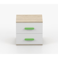 Noční stolek SCOUT - dub sonoma/bílý (více variant)