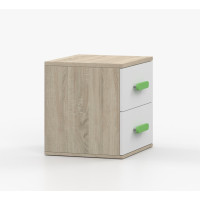 Noční stolek SCOUT - dub sonoma/bílý (více variant)