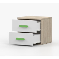 Noční stolek SCOUT - dub sonoma/bílý (více variant)