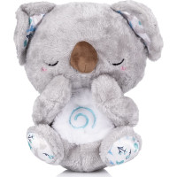 CHIPOLINO Plyšová dýchající hračka s hudbou Koala White,Grey