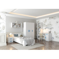 Postel SCOUT 200x90 cm - bílá