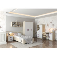 Regál SCOUT - dub sonoma/bílý (více variant)