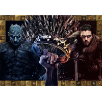 CLEMENTONI Puzzle Hra o trůny: Fantasy koláž 1000 dílků