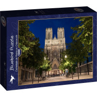 BLUEBIRD Puzzle Katedrála v Remeši za soumraku 1000 dílků