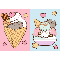 TREFL Puzzle Pusheen: Seznamte se s Pusheen 4x250 dílků