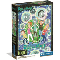 CLEMENTONI Puzzle Rick&Morty: Multivesmírná koláž 1000 dílků