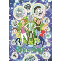 CLEMENTONI Puzzle Rick&Morty: Multivesmírná koláž 1000 dílků