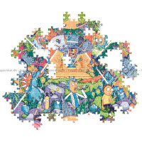 CLEMENTONI Puzzle Rick&Morty: Psychedelická koláž 1000 dílků