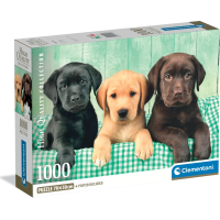 CLEMENTONI Puzzle Tři labradoři 1000 dílků