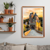 CLEMENTONI Puzzle Zlatá hodina na hradě Eltz 1000 dílků